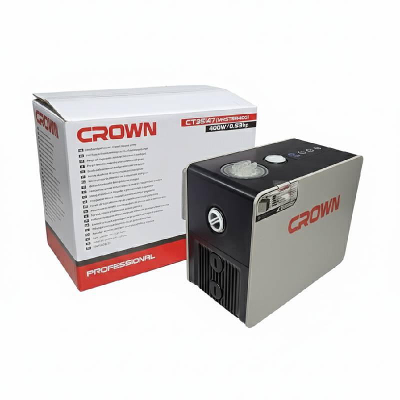 مضخة تقوية ضغط المياه الذكية CROWN CT35147 (MASTER 400) – 400 واط لأداء قوي وهادئ