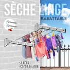 مجفف ملابس جداري قابل للطي مع حبال – Séchoir à linge rabattable